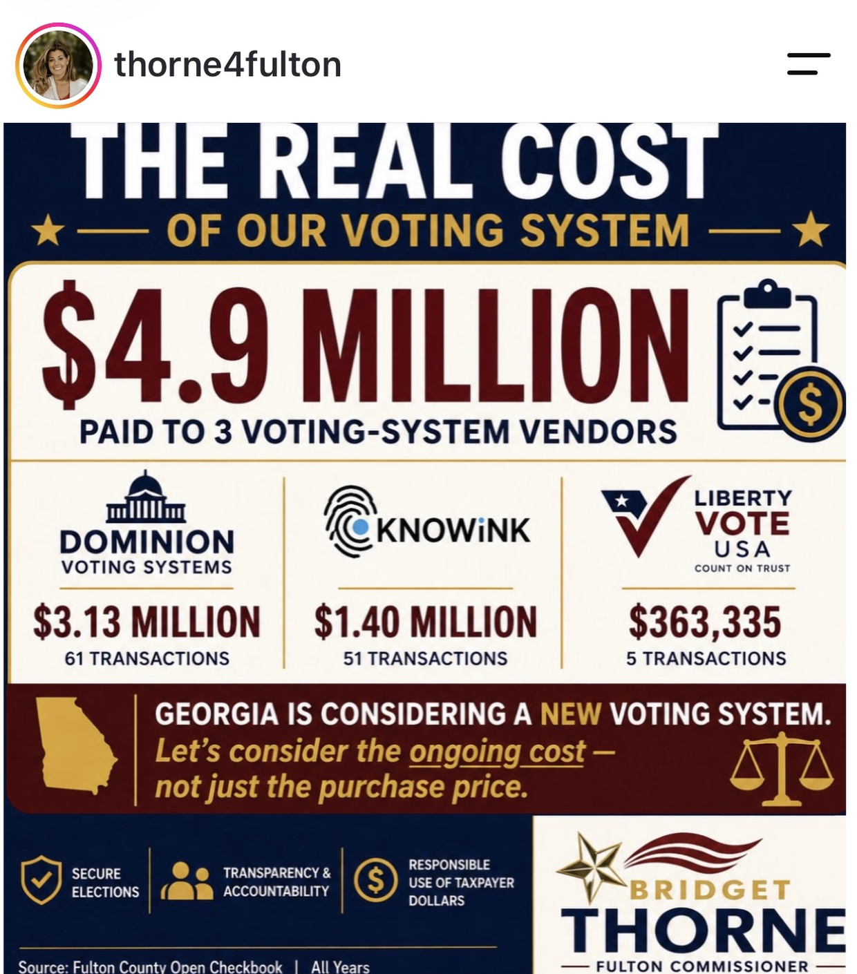Bridget on TCO for Elections