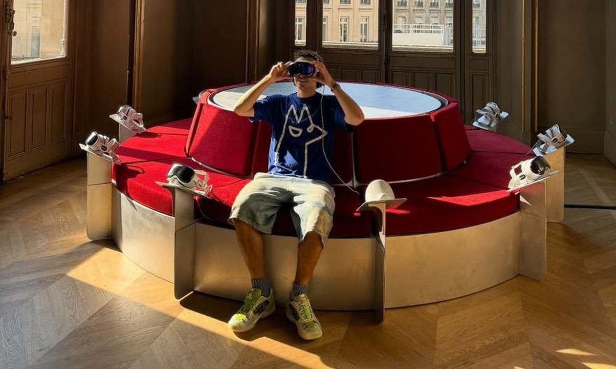 An Apple Vision Pro Seating Station at a Parisian Opera House  - Core77
