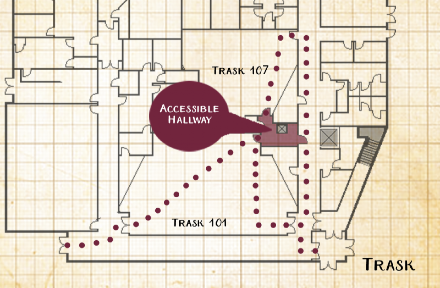 Accessibility Hallway Map