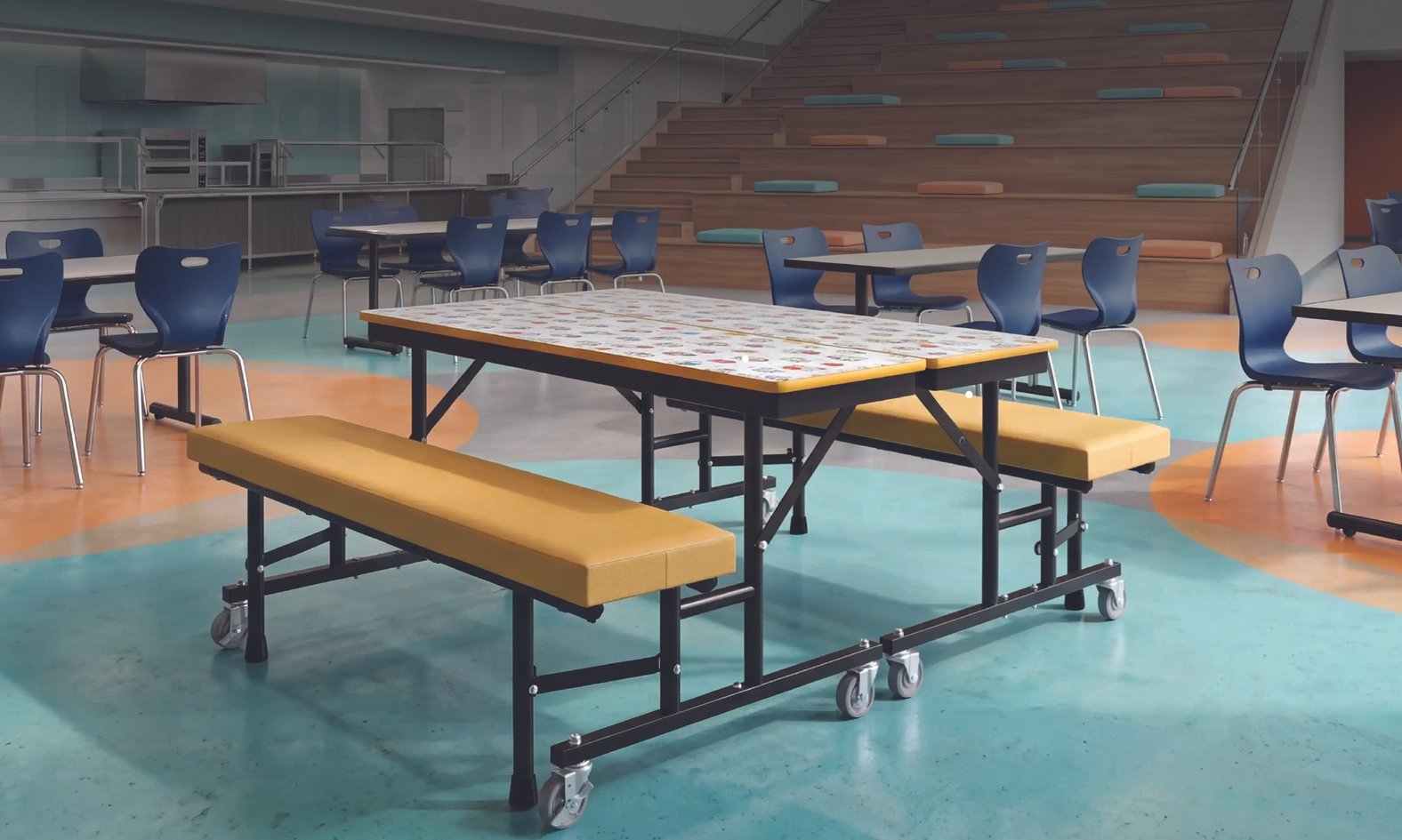 The First Upholstered Cafeteria Table Is Here. Exclusively from Palmer Hamilton. — officing.