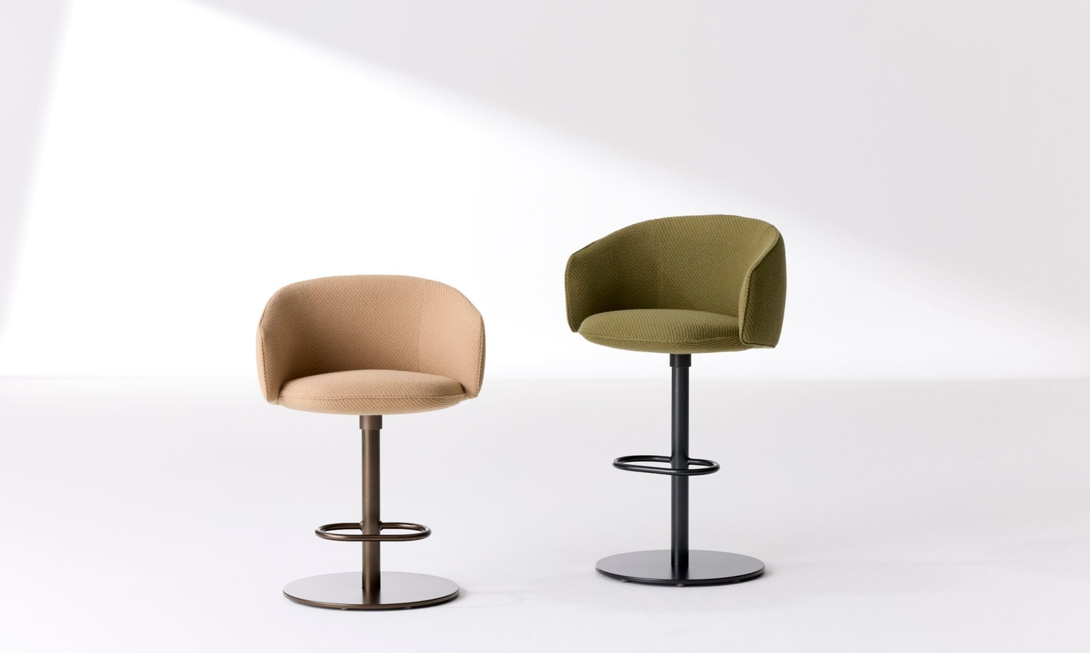 Allermuir Line Extension: Bastille Pedestal Stools - officing.