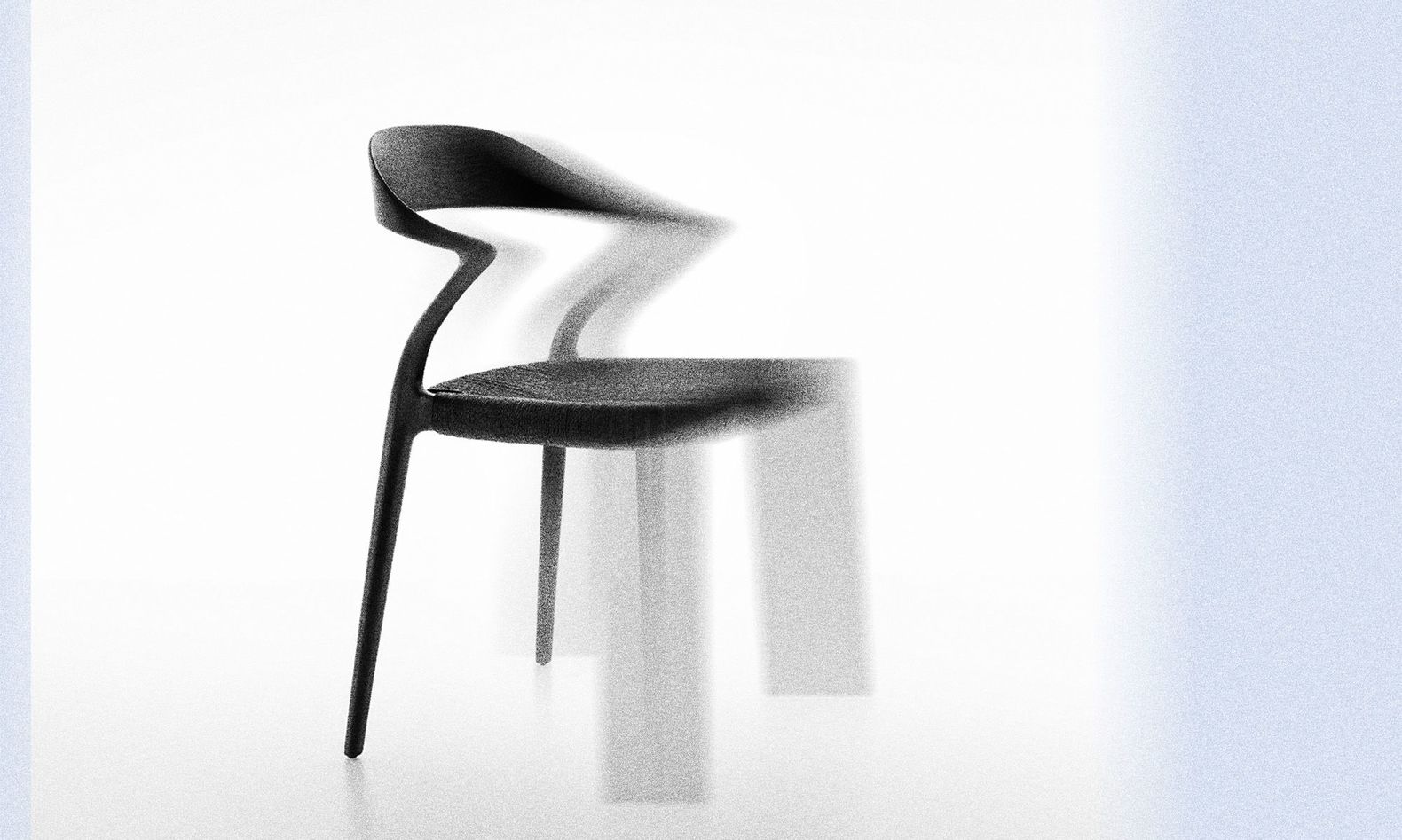 This zig-zagging chair is the result of high-precision manufacturing