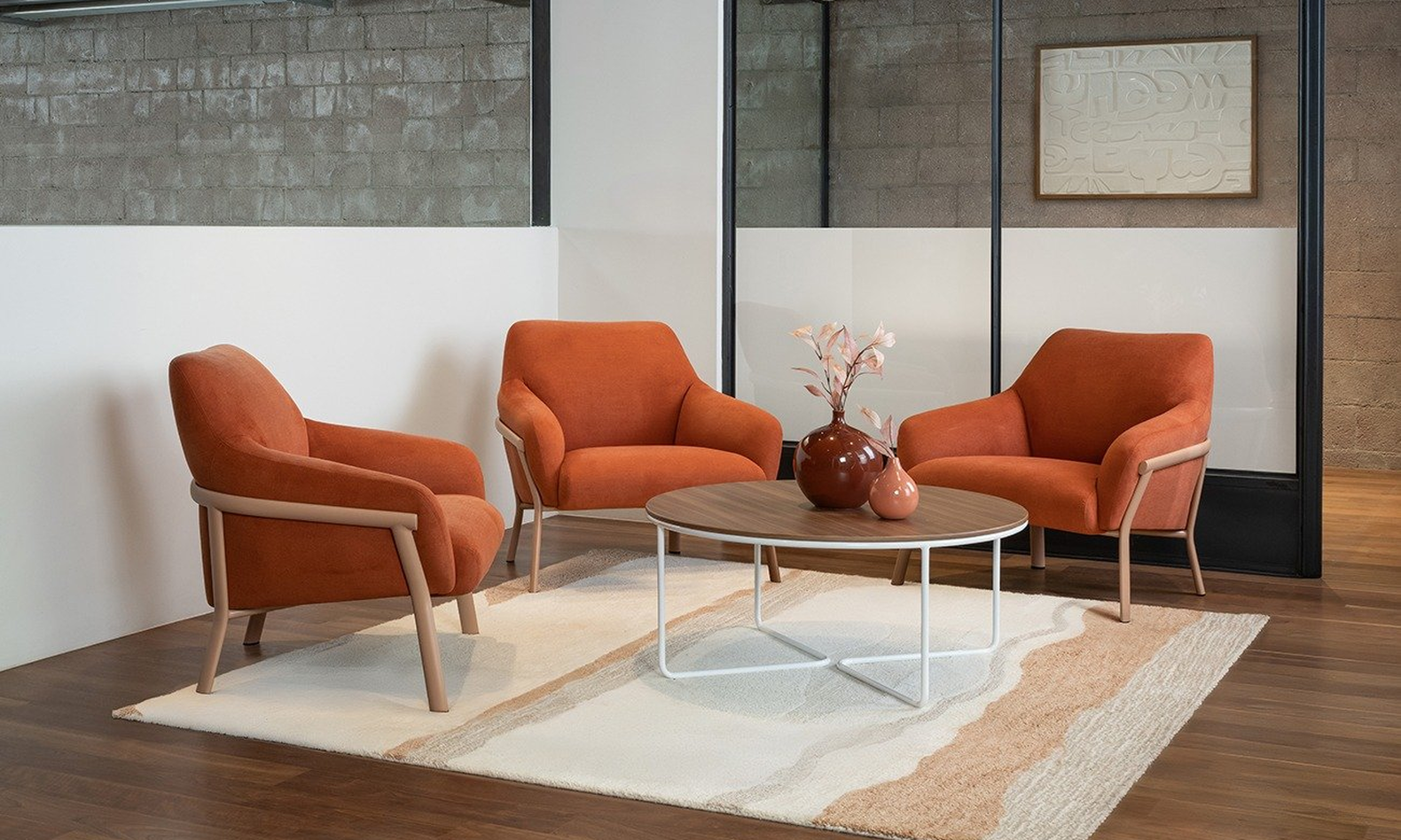 Talina Lounge by Arcadia Brings Structure Into Soft Focus - officing.