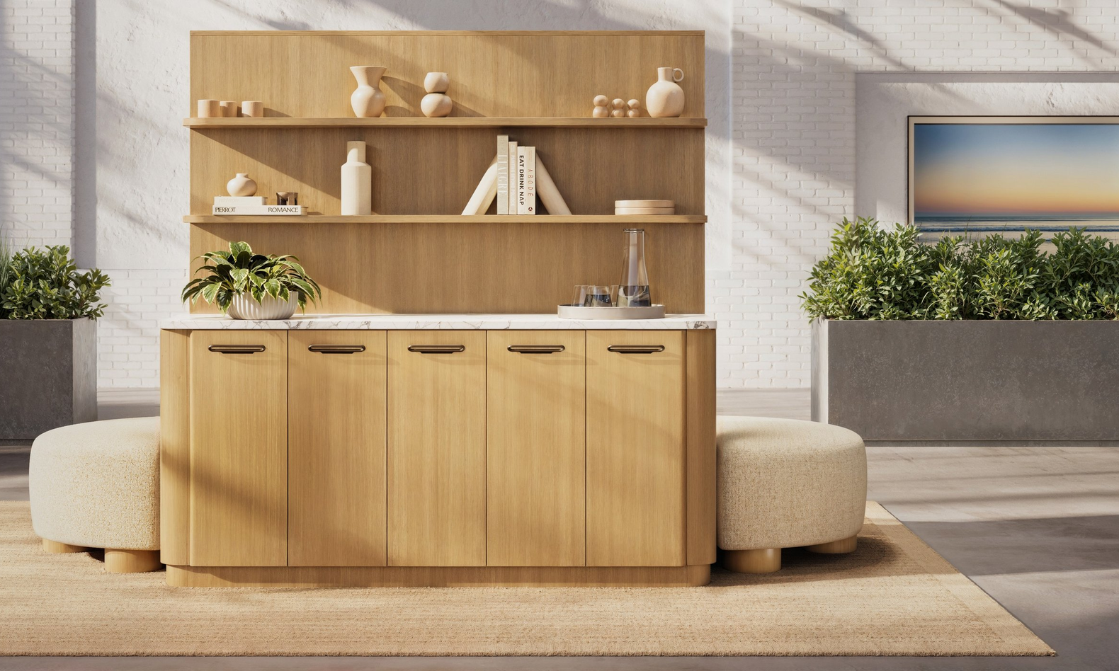 Studio TK Introduces Harbour with Hybrid Storage Seating and Tables — officing.