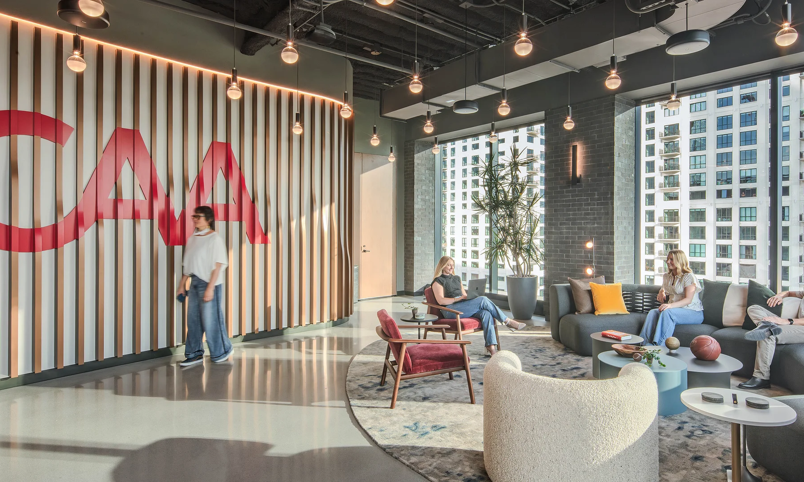 Inside CAA's new Nashville office, where a listening lounge, sports bar, and employee dressing rooms are the amenities