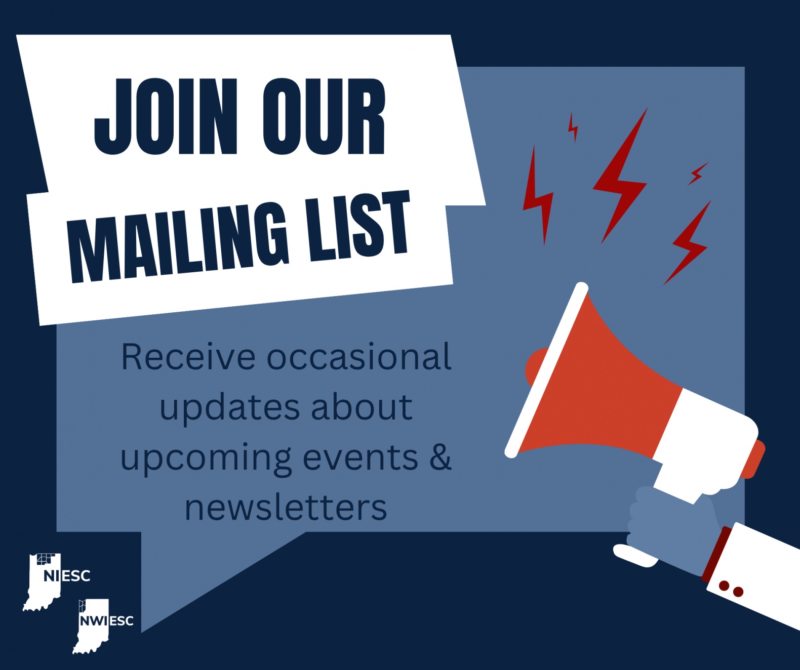 Register for our mailing list
