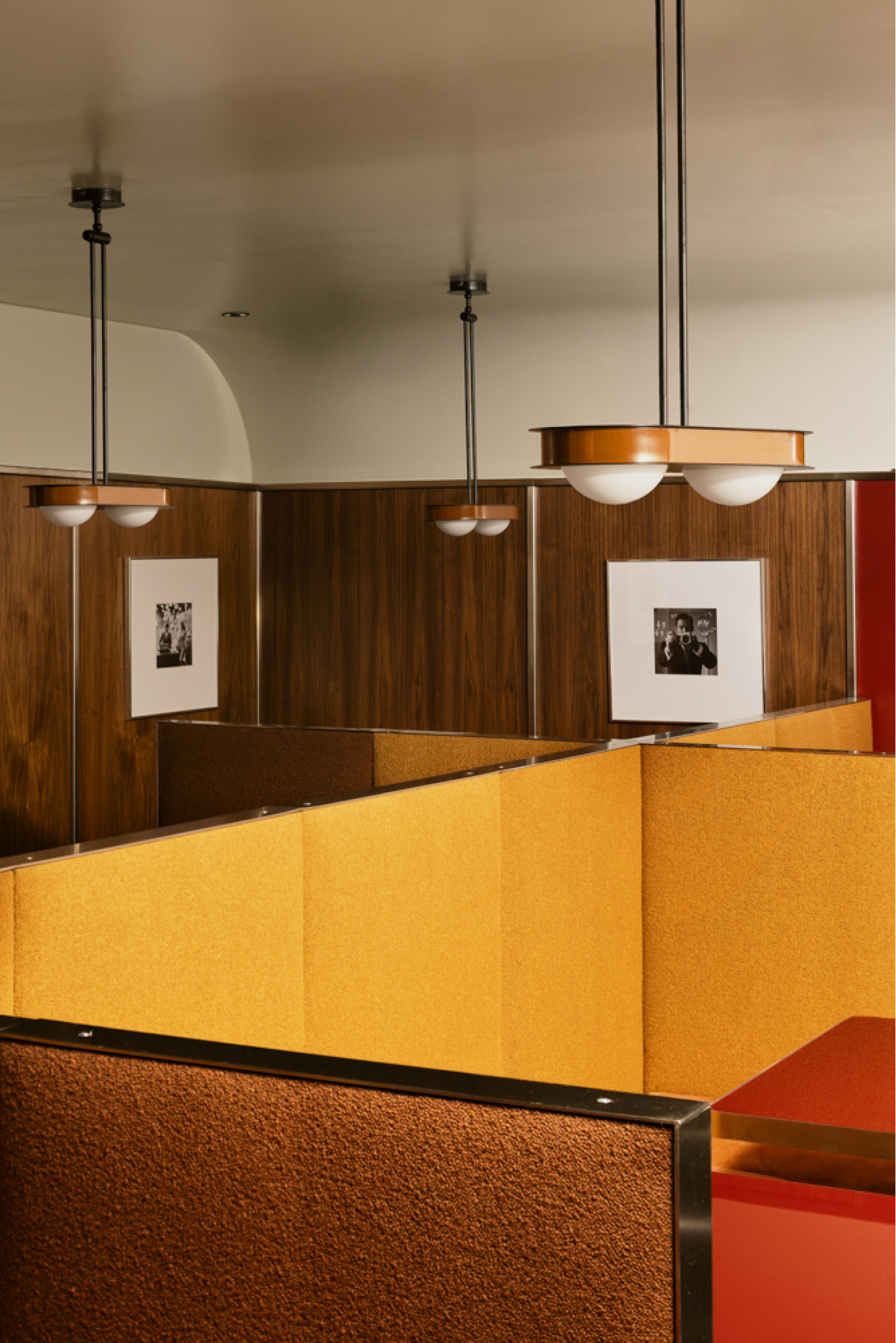 Hardly working: This Turin bar is inspired by mid-century office cubicles | Mix Interiors