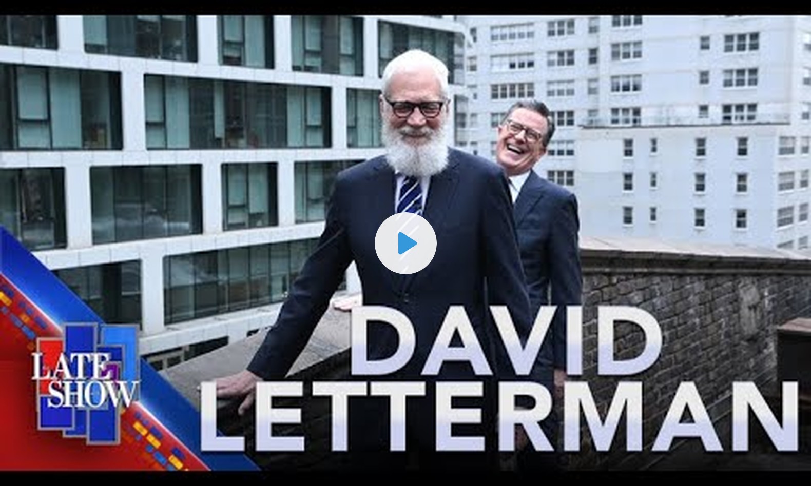 Wanton Destruction Of CBS Property - Letterman & Colbert Toss Stuff Off The Roof Of The Ed Sullivan