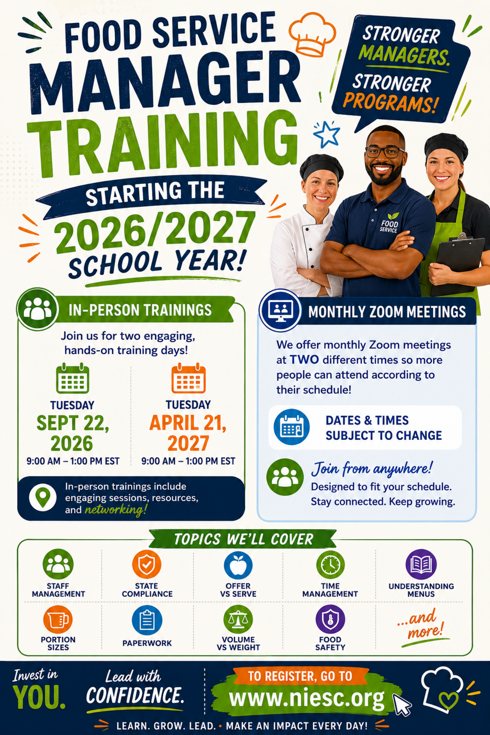 Manager Training Flyer