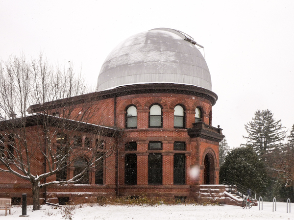 Goodsell Observatory in winter