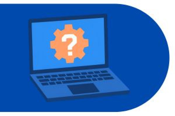 computer with question mark