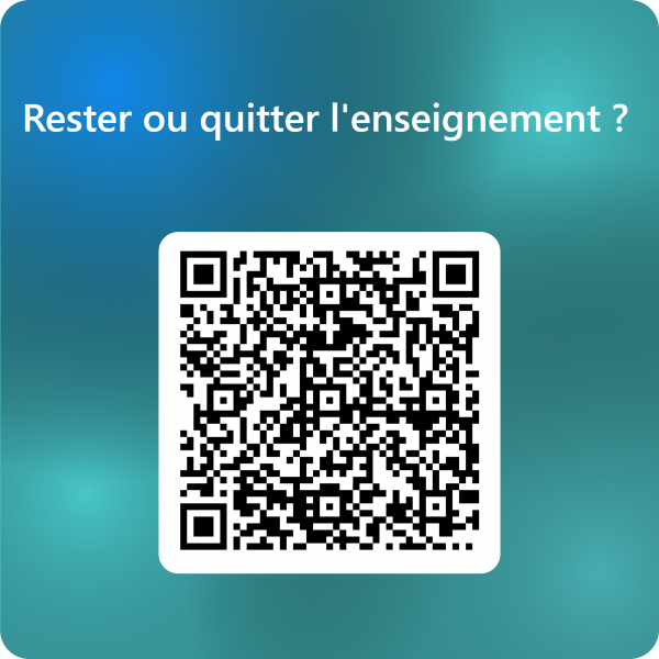QRCode pour Rester ou quitter l'enseignement _ 
