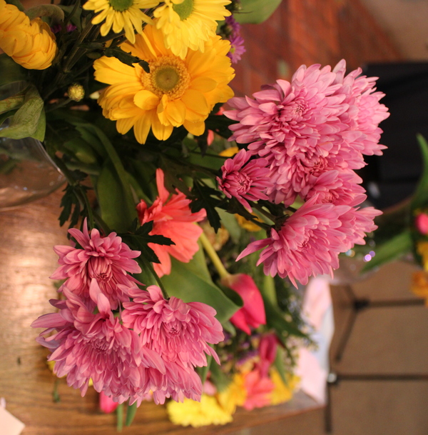 Bouquet of bright flowers