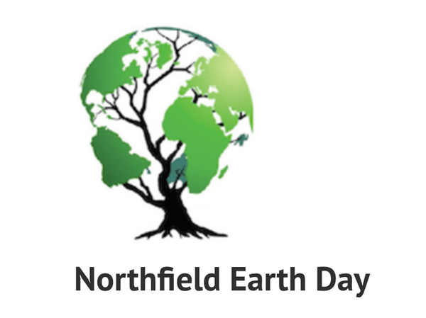 Northfield Earth Day logo of a tree with an Earth for leaves