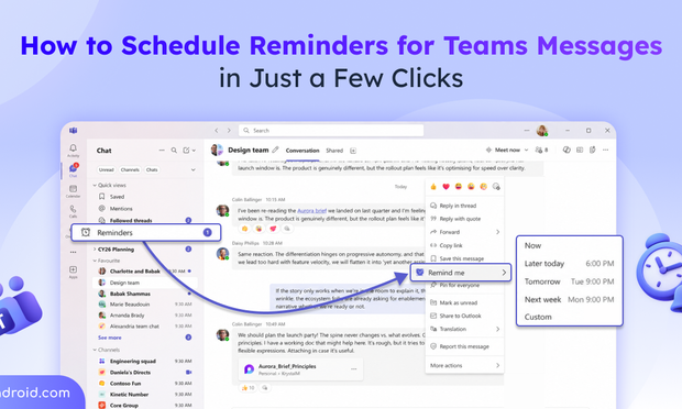How to Set Reminders in Microsoft Teams
