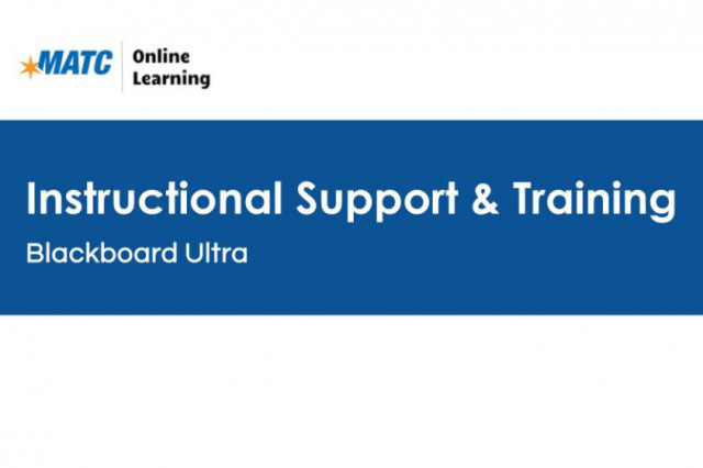 Instructional Support & Training