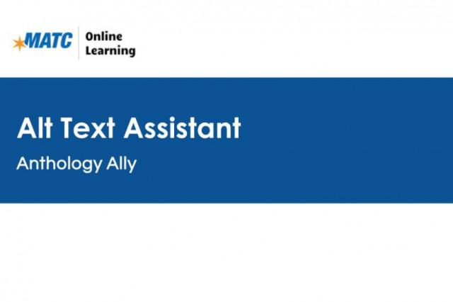 Ally Alternative Text Assistant