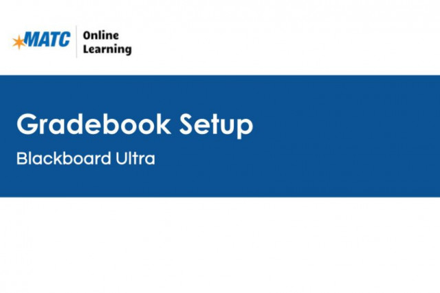 Gradebook Setup