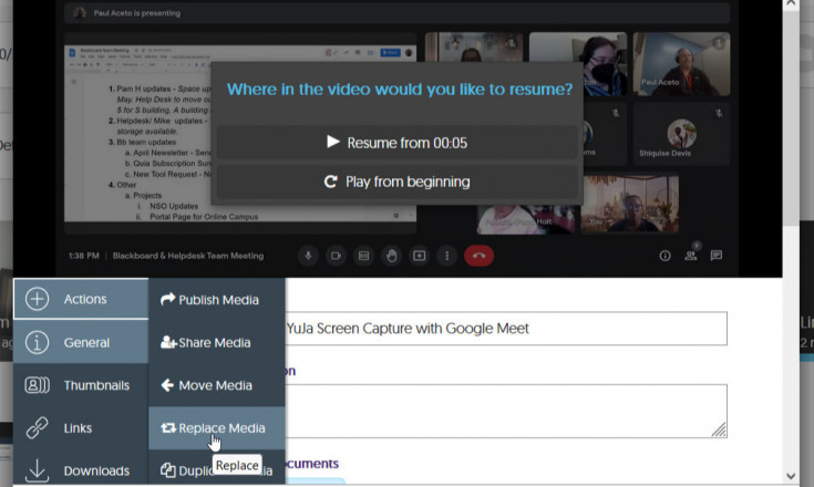 YuJa Media Details Example