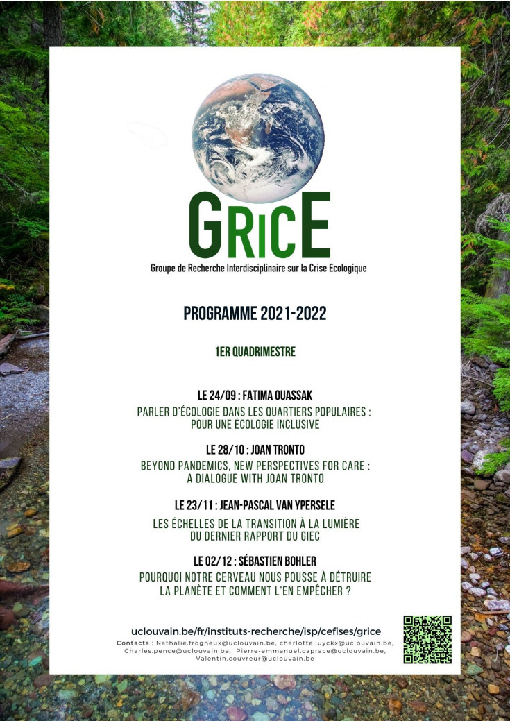GRICE - Programme 2021-2022, 1er quadrimestre