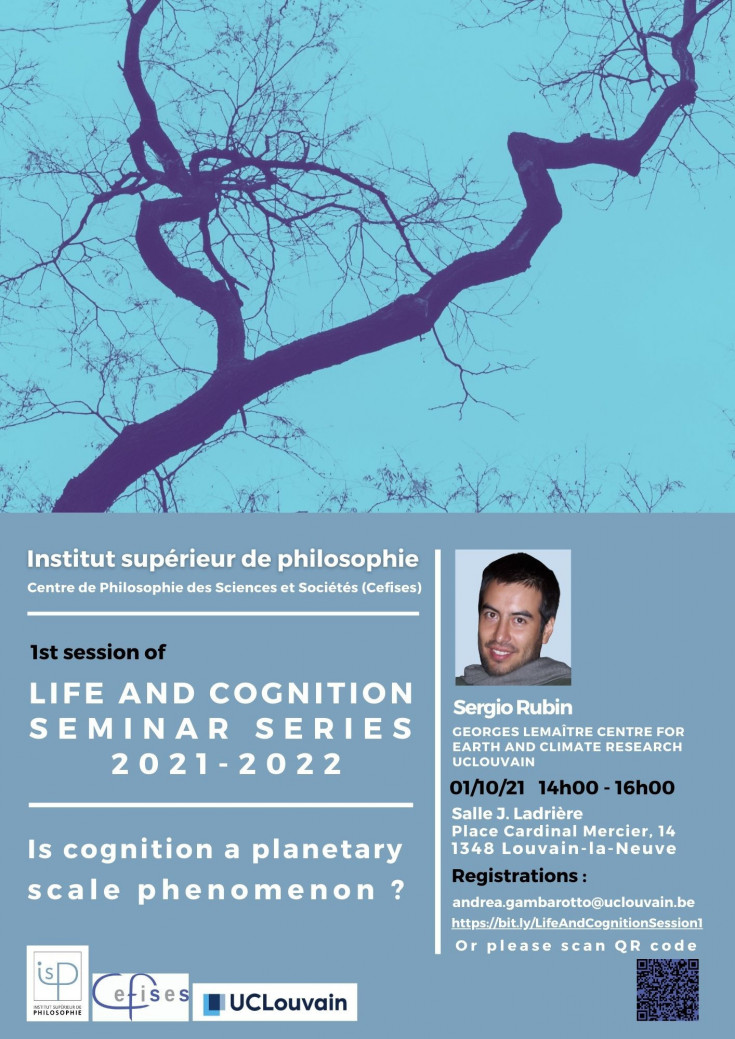 Life and cognition seminar series 2021-2022 - First session